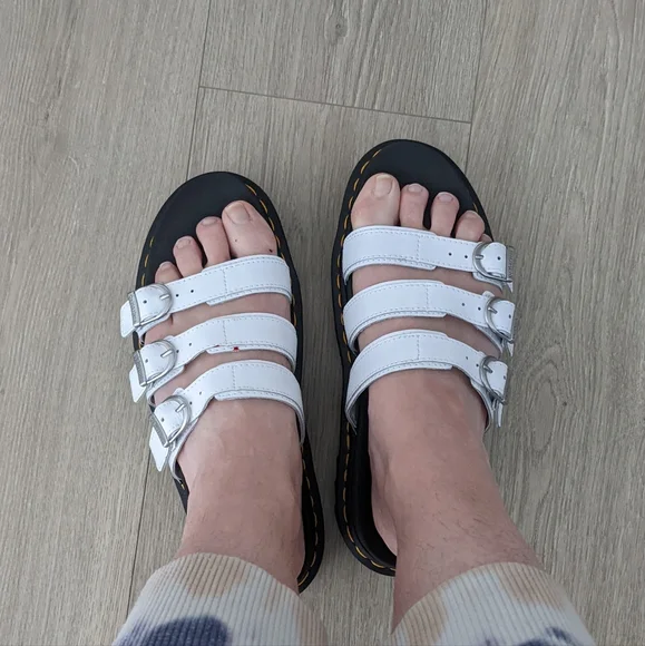 Dr. Marten Sandals White Sz 9 - Picture 2 of 7